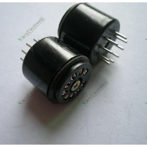 Wholesale and retail 2PCS 9PIN bakelite TUBE SOCKET SAVER FR 12AX7 12AU7 ECC82 ECC83 amp audio parts free shipping