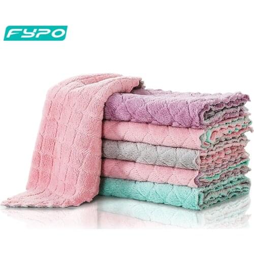 Microfiber Cleaning Cloth,10 Pack Kitchen Towels,Double-Sided kitchen Towel Highly Absorbent Multi-Purpose Cleaning Supplies