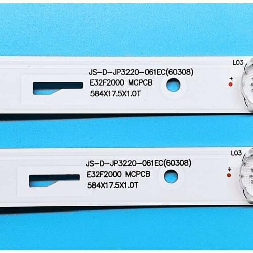LED blaklight strip 6 lamp For AKAI JS-D-JP3220-061EC JP32DM AKTV3222 ST3151A05-8 V320BJ7-PE1 AKTV3212 AKTV3216 E32-0A35