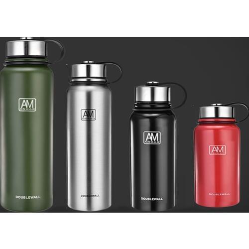 800ml/1500ml stainless steel vacuum flask large capacity outdoor sports water bottle 24-hour insulation portable Thermos bottle