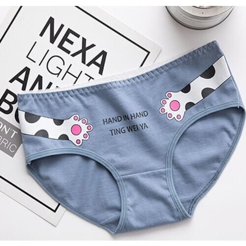 4pcs/lot100% cotton unterhosen kinder teenager Girl Print Briefs Panties girls Childrens Clothing For girl 4Y-12Y