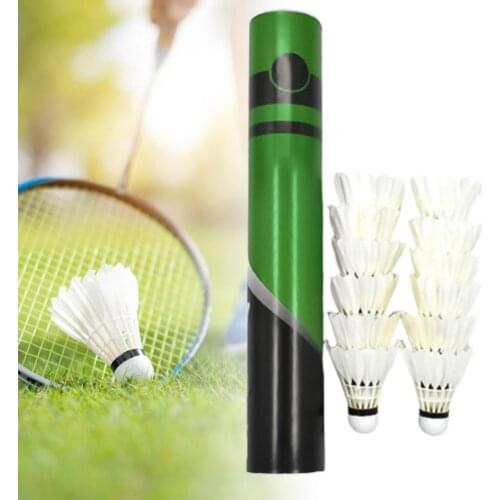 Badminton 12Pcs/Barrel Portable Badminton Shuttlecocks Balls for Fitness Training Shuttlecock Ball Outdoor Supplies