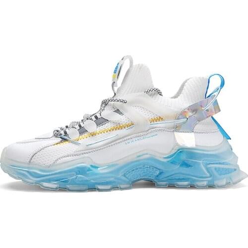 Colorful casual Plus Size Men Shoes Sneakers Comfortable Blue Smart Leisure Trend Sneakers Male Hombre tenis masculino hombre