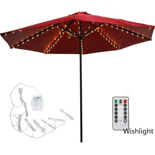 Patio Umbrella Light Upgraded Garden Parasol Lamp IP67 Waterproof LED String Light Flexible Decor Ogrodowy Lighting Outdoor Lamp