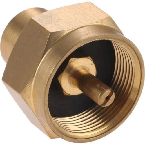 1pc 1LB Propane Gas Bottle Refill Solid Brass Adapter with 1/4 NPT Thread Gun Accessories Connection To Female Replacement Part