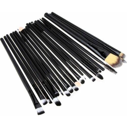 20Pcs Makeup Brushes Set Foundation Eyeshadow Powder Eyeliner Lip Cosmetic Brush Kit