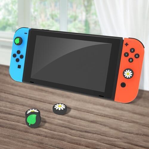 50sets Animal Forest Switch Lite JoyCon Silicone Joystick Thumb Grip Cover Caps Cute Girl Flower For Nintend Switch NS Joycon