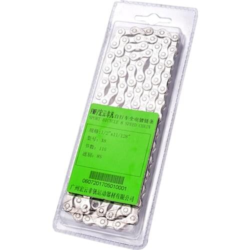 7 8 9 10 Speed Bicycle Chain 116 Links MTB Road Bike Chains Magic Buckles Mountain Bicycle Accessories Bike Parts