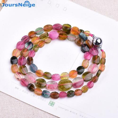 JoursNeige Natural Tourmaline Bracelets Crystal Necklace for Women Women Simple and Fresh Crystal Bracelet Multilayer Jewelry