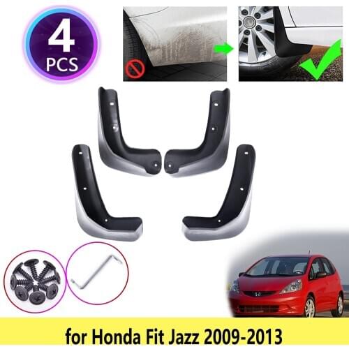 4PCS for Honda Fit Jazz 2009 2010 2011 2012 2013 New Mudguards Mudflaps Fender Mud Flap Splash Guards Protect Car Accessories