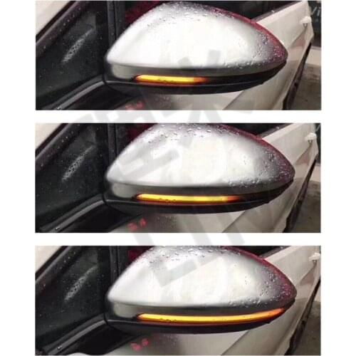 Dynamic LED Indicator Turn Light Repeater Rearview Side Mirror Signal Suitable for Volkswagen VW Touran 5T1 MPV 2015-2019