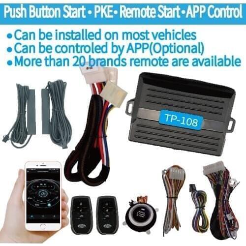Push start keyless entry Remote engine Start for Toyota motor 4G or 2G smart phone APP control vehicle module is optional