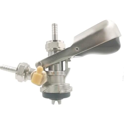 TWELVETAP Free Shipping D-Type Keg Coupler Dispenser Beer Tap for Keg with Safety Pressure Relief Valve Two kinds joints Style