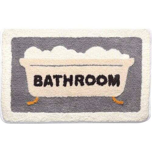 Eovna Microfiber Bathroom Rugs