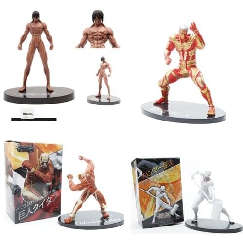 New Attack On Titan Anime Figure Eren Yeager Founding Titan Giant Doll Action Figuras PVC Model 15cm Collection Toy