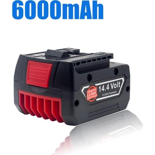 For Bosch 14.4v 6.0AH GDR GSB DDS GBH GSR HDS 26614 PB360S Electric Drill Wrench Large Capacity Lithium Ion Battery Charger Set