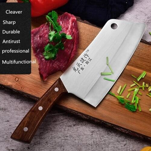 GTJ Stainless Steel Kitchen Household Meat Cutter Slicing Fish Sashimi Multifunctional Chef Knives Cleaver Cut Vegetable Tool