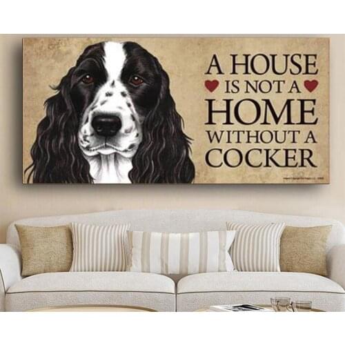 Animal picture cocker dog 5d diy diamond painting Cute pet mosaic full square Round diamond embroidery gift stitch P101