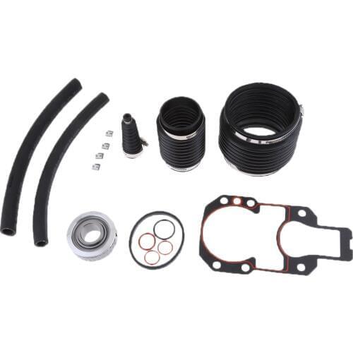 1 Set Transom Bellows Repair Reseal Kit For MerCruiser Alpha One Generation 1997-1990 U" Joint Exhaust/Shift Bellow Water Hose