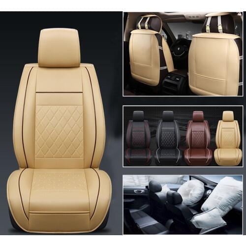 Leather Auto Driver Seat Cover Cushion Keep Clean Passenger Seat Protector Pad Universal Interior Accessories Car-styling