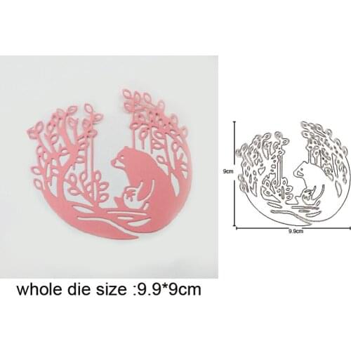 Forest jungle Bear Metal Cutting Dies stamps dies Stencils DIY Scrapbooking dies Photo Cards Making Embossing Die Cut Craft dies