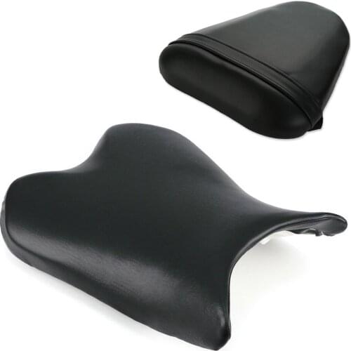 Motorcycle Black Front Rear Seat Pillion Cushion Saddles For Yamaha YZF-R6 2008-2014