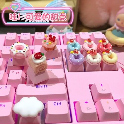 Personalized Customization Keycap Pink Cute R4 Height Keycaps for Mechanical Keyboard Dedicated PBT Single R4 Keycaps