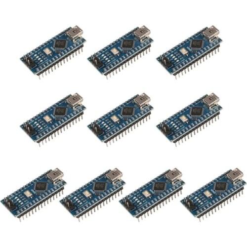 10pcs/lot Mini Nano V3.0 Atmega328p 5v 16m Micro Controller Board Module Suitable For Arduino Accessories