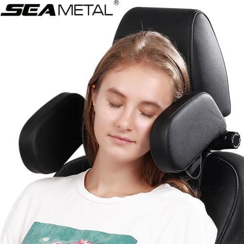 Car Seat Headrest Interior Head Neck Pillow For Travel Sleep Support Auto Headrest Protector Car Pillows Head Rest Accessories