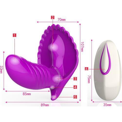 Recommend! Brand Wireless Remote Control Butterfly Vibrator Sex Toys For Women, G Spot and Clitoral Vibrator, Sex Products O3