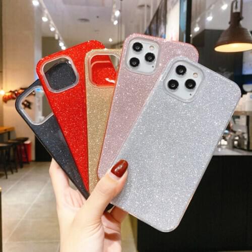 Luxury Glitter Sparkly Soft Case For iPhone 12 Pro Max 12 mini Xs Max Silicone Shockproof Case For iphone XR 11 Pro Max Girl
