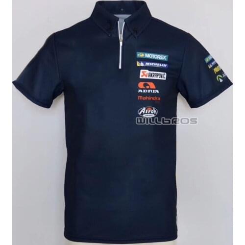 Quick Dry Short Sleeve Motorcycle Downhill Bike Off Road Locomotive Motocross Blue Summer Polo Shirt For Men