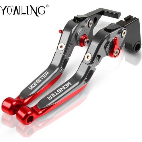 Motorcycle Brake Clutch Levers CNC Aluminum Adjustable Folding For Ducati 1000 Monster S / 1000 Monster Dark 2003 2004 2005 2006