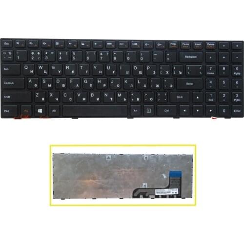 SSEA New laptop Russian Keyboard for Lenovo Ideapad 100-15 100-15IB 100-15IBY B50-10 RU Keyboard