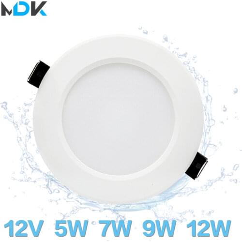 AC/DC 12V Led Downlight 5W 7W 9W 12W Ceiling lamp Recessed Cold Natural Warm white Indoor Lighting