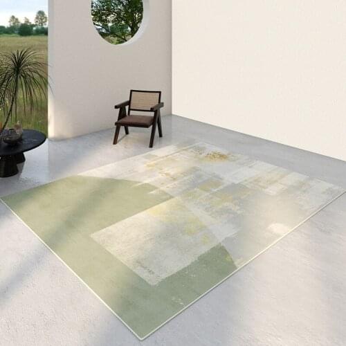 Japanese Style Fresh Green Carpet Rug for Home Living Room Rectangle Anti-skid Sofa Table Floor Mat Home Modern Bedroom Carpets