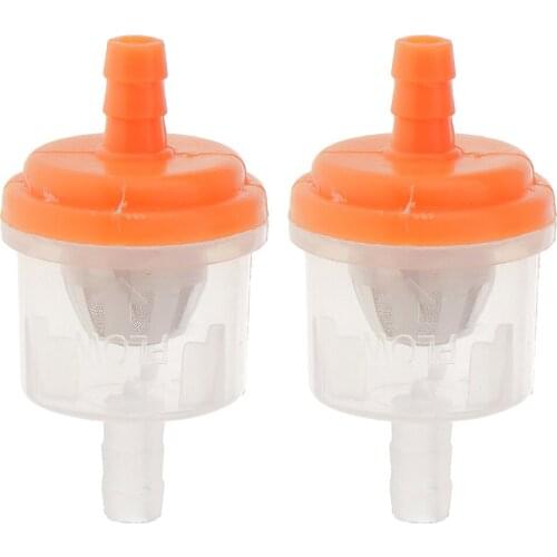2Pcs Universal Plastic Motorcycle Fuel Cleaner Inline Fuel Gasoline Filter for ATV Repair Replacement Parts Dropshipping