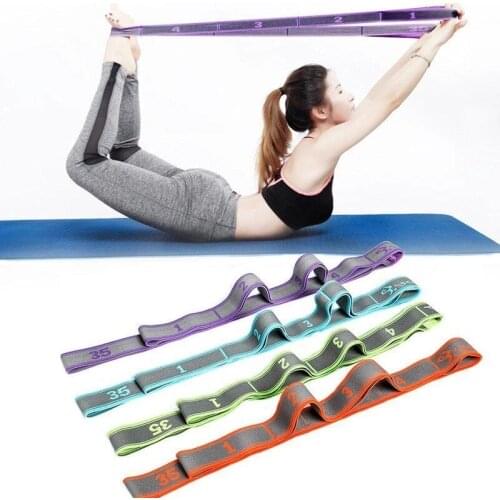 High elastic Yoga Stretch Resistance Bands Latex Ballet Dance Stretching Band Pilates Fitness Gym Exercise Flexibility Training