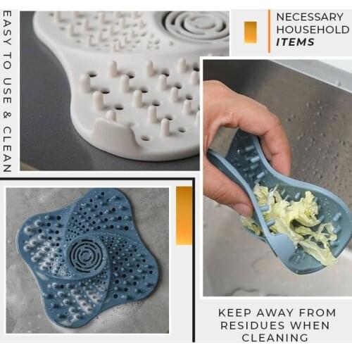 Anti-blocking Hair Catcher Hair Stopper Plug Trap Shower Floor Drain Covers Sink Strainer Filter Bathroom Kitchen Accessories