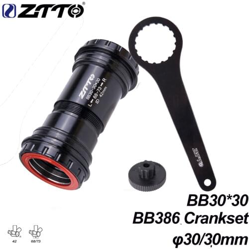 ZTTO BB30 30mm Press Fit lock Bottom Bracket 4 Bearings TOOL for Road Mountain bike 30mm BB386 Crankset BB Rotor chainset cnc BB