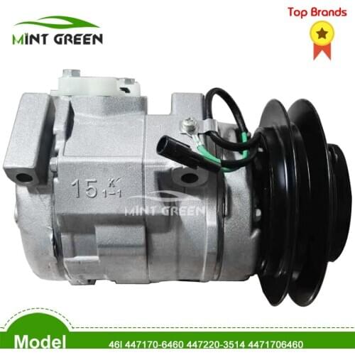 10s15c Compressor AC For Hino Dyna 4500 46l 447170-6460 447220-3514 4471706460 4472203514 12v or 24v