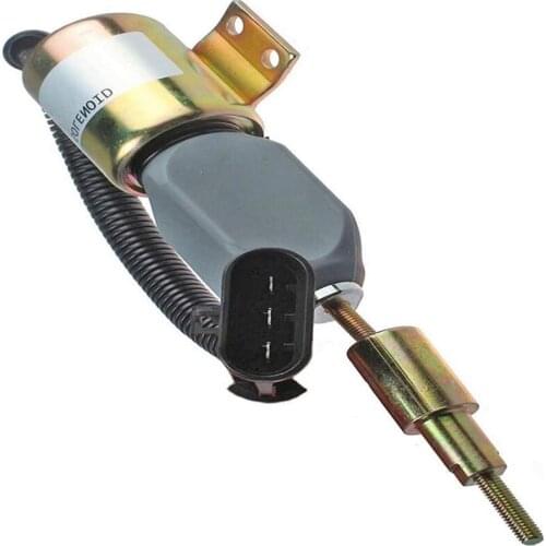 1751ES-24E6UC4B1S5 Stop Solenoid 24V Fuel Shutdown Solenoid Cut Off Solenoid for Cummins VW Ford 7.8L Engine Aftermarket Parts