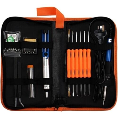 20Pcs Electric Soldering Iron Welding Tool Kit 110V 60W Control Welding Station Tip Case