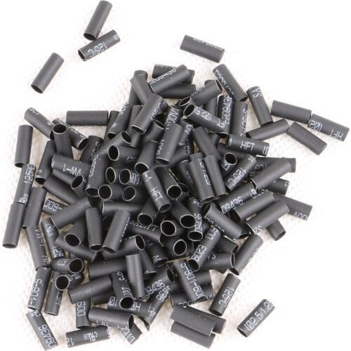 2000 Pieces Black Brown OR Transparent Hair Heat Shrinkable Tubes Links for I Stick Tip Pre-bonded Hair Extensions