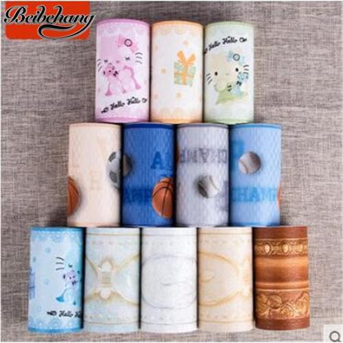 Beibehang Fine skirting footwear wallpaper self-adhesive waterproof 3D wallpaper bedroom kitchen bathroom childrens room waist