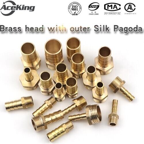 4/6/8/10 полностью медная пагода головка 1/8 1/4 3/8 1/2 6 минут внешняя проволока внешняя зубная пагода воздушный сопло пневмат