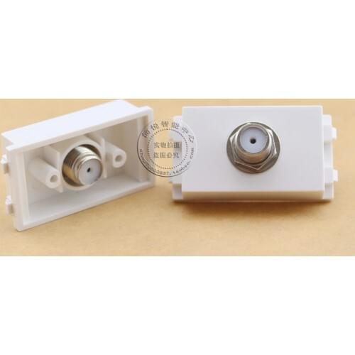 5PCS 128 Type F Head Digital TV Information Module Connector Socket Computer Outlet Adapter