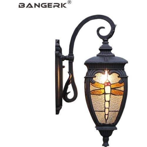 American Outdoor LED Wall Light Waterproof Aluminum Porch Lights Wall Sconce Lighting Garden Balcony Aisle Lamp Decor Luminaire