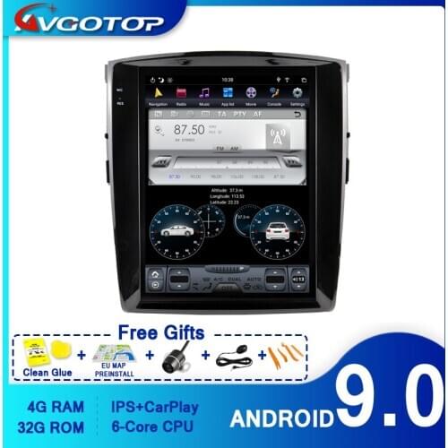 AVGOTOP Android 9.0 Tesla Car Audio System for MITSUBISHI PAJERO V97 V93 Vehicle Radio GPS Multimedia