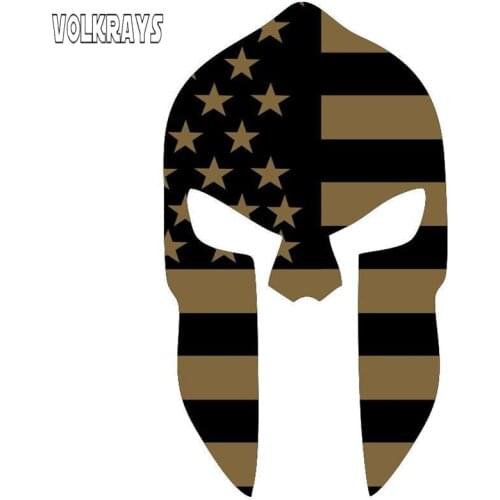 Volkrays Careative Car Sticker Film Classics Spartan Helmet Coyote Style Accessories PVC Decal for Gti X Trail Prius,15cm*9cm